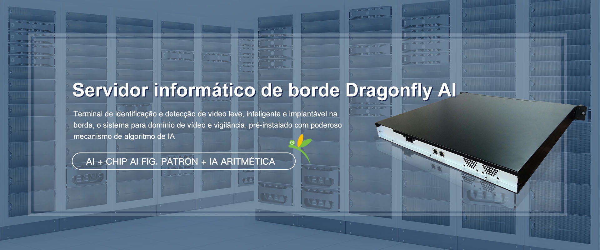 Servidor de computação Dragonfly AI Edge